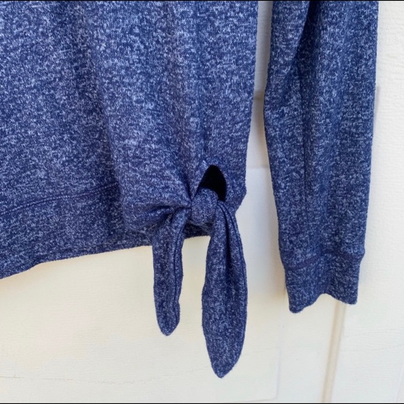 Jcrew factory marled blue size tie LS tee size XS - Picture 4 of 6